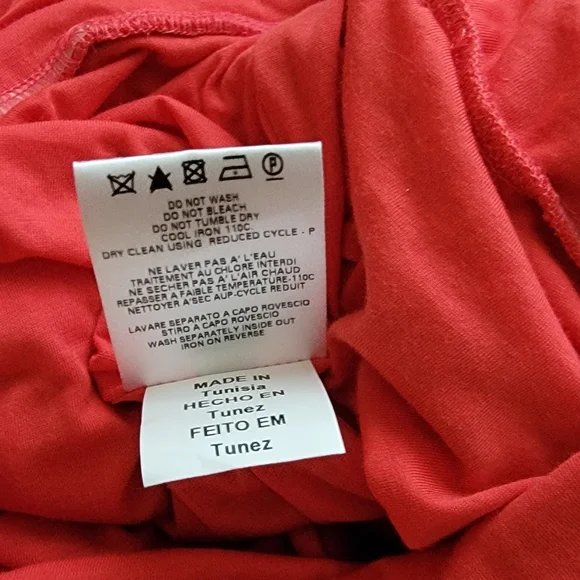 NWT Authentic Alexander Mcqueen McQ Red Dress w Black Belt Size Large - Picture 7 of 7